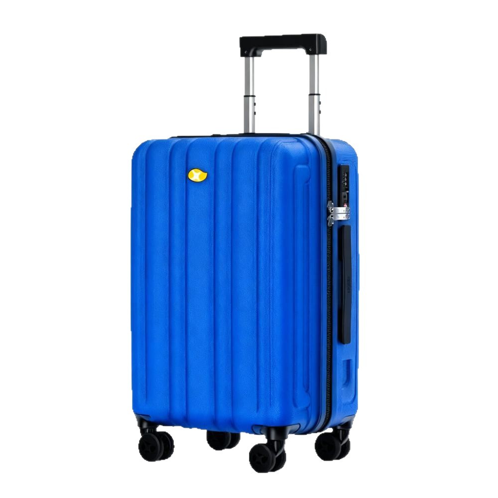 Vali kéo 20 inch Mango Bird họa tiết sọc dọc chống mài mòn, dung tích lớn, bánh xe đa hướng — màu đỏ