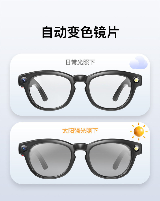 800W高清AI智能眼镜摄像录像变色眼镜摄像头防抖拍照拍摄翻译眼镜|undefined