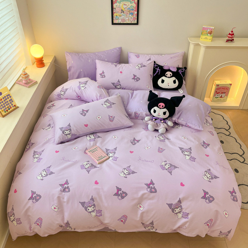 ハローキティ コットンプリント 4点セット 正規品 サンリオ かわいい漫画 コットンベッド 3点セット 南通|undefined