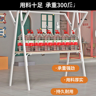 Mobile Folding Display Stand for Stalls, Wholesale Iron Art Street Stall Cart, Night Market Market Rack, Portable