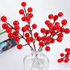 Supply of single fork 12 fruit red fruit simulation flowers red berries, rich fruit, rich fruit, winter green fruit simulation wholesale