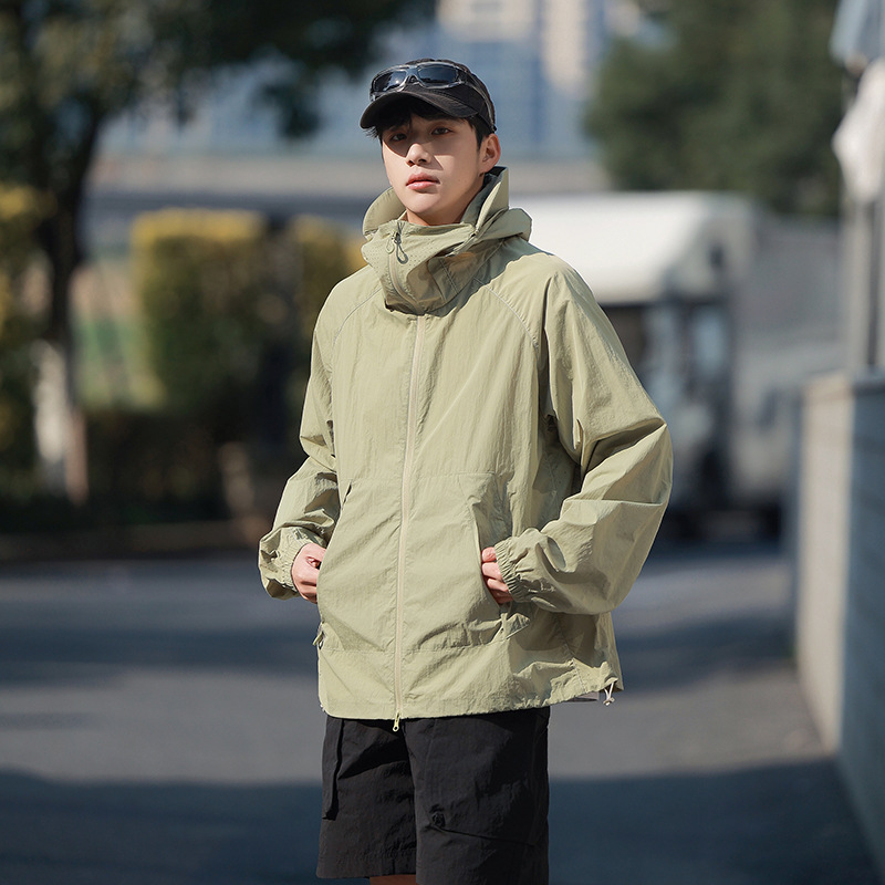 2025 新しい夏のスタイル UPF50+ 通気性と軽量の日焼け防止服、男性と女性のカップル向け、屋外の紫外線防止、カジュアルで多用途|undefined