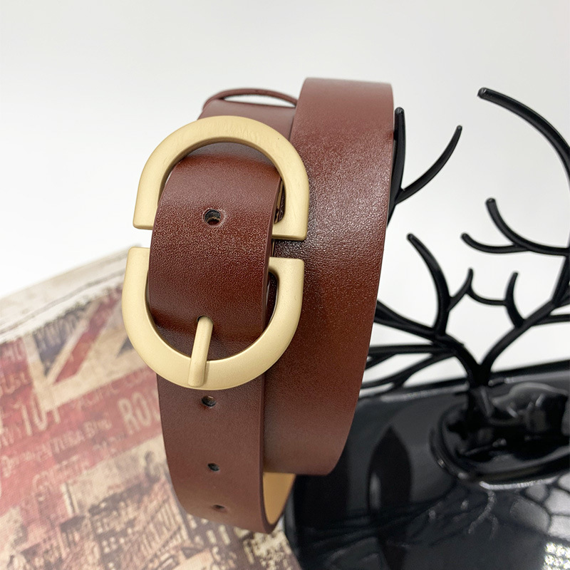 Cintura in PU da donna alla moda e alla moda, stile Ins, semplice e versatile, con jeans, tuta decorativa, cintura da uomo, cintura da donna alla moda_voghion.com