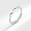Fashionable ring for beloved suitable for men and women for St. Valentine's Day, silver 925 sample, simple and elegant design, Birthday gift