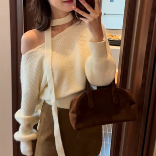 �nϵһ�ּ�б��첱ᘿ�ë��Ů�ﶬ����㼑��L¶���L��ᘿ�������