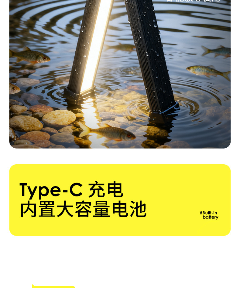Cross-Border Multifunctional Rechargeable Cob Work Light Led Inspection Light Foldable Car Magnetic Flashlight Repair Tent Light