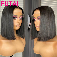 Straight Human Hair BOB Wig with Lace Front and Bob Cut Factory Short Hair