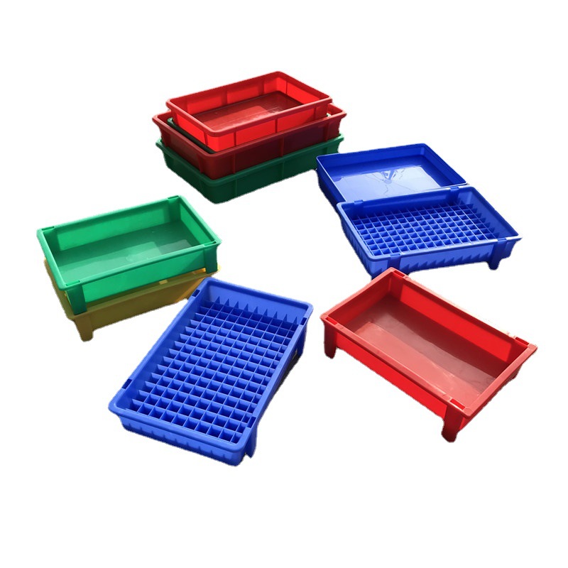 江西高脚塑料电池盒 PP物料盒锂电池车间周转物料盒 大量现货