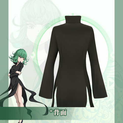 Superhero One Punch Man Cosplay Costume Scary Twister Black Dress Costume Halloween Set Manufacturer