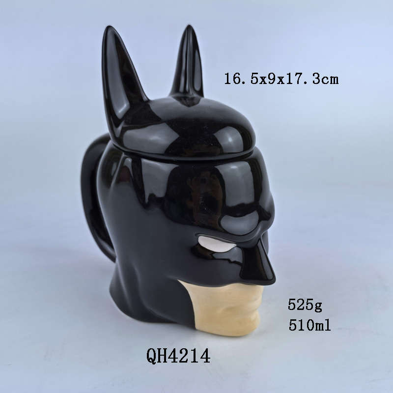 Fábrica de Marvel superhéroes Spider-Man tazas de café de cerámica con tapa de Hulk Capitán América