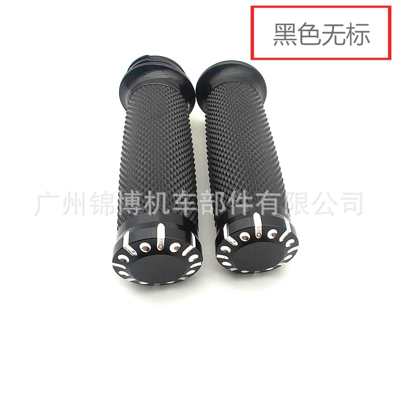 Universal – Motorcycle Handle Cover Harley 883 1200 - with-dots-black-no-logo-25mm