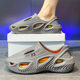 Foreign trade excrement sense men's hole shoes summer new sports leisure slippers thick bottom high elastic beach sandals wholesale