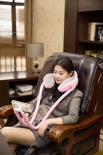 U-shaped Pillow Phone Stand Neck Support Hanging Lazy Pillow Phone Holder 2020 New Design