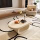 New Zealand Imported Cream Style Solid Wood Coffee Table Household Log Tea Table Living Room Modern Simple Creative Square Tea Table