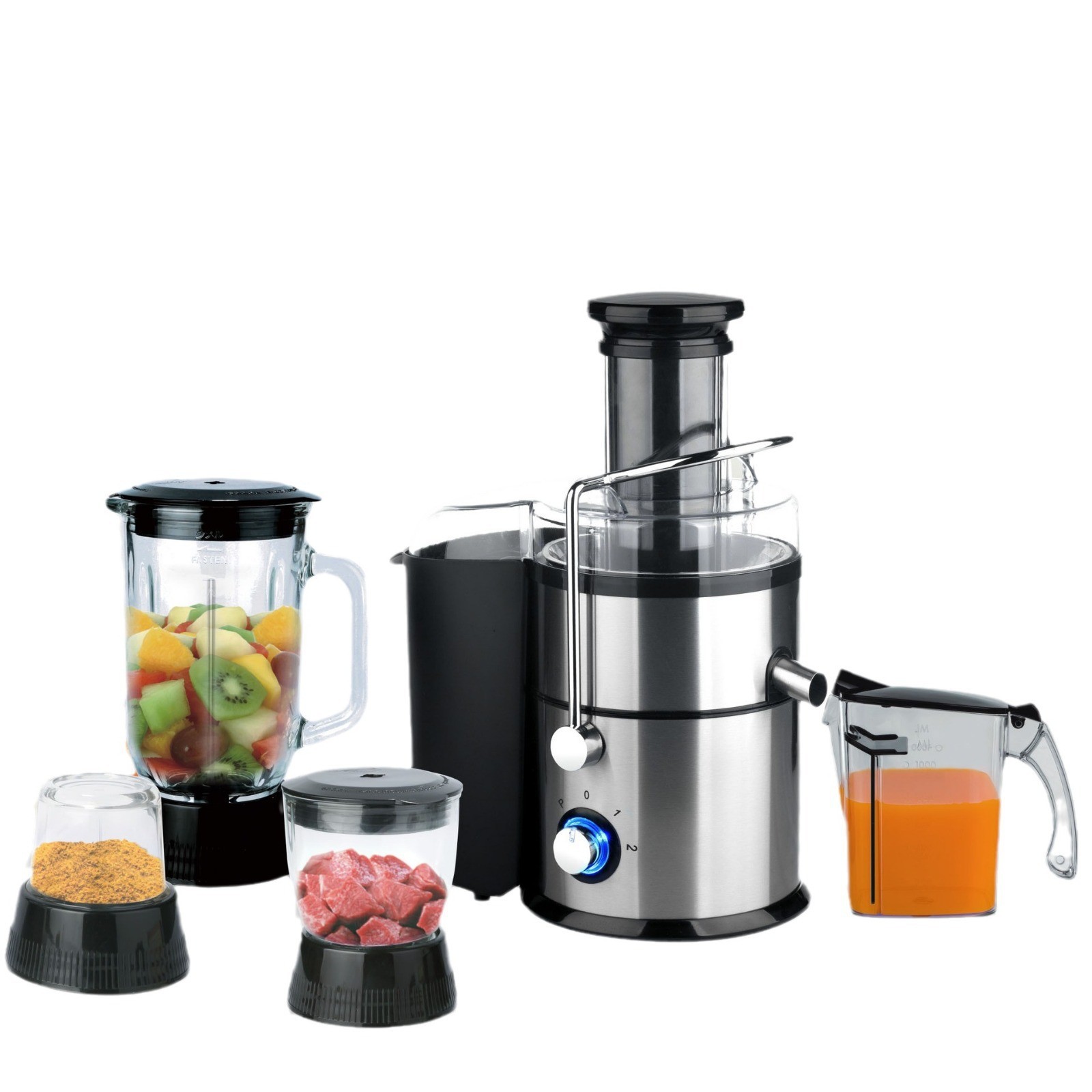 Exprimidor doméstico multifuncional transfronterizo, exprimidor y molienda, máquina de cocción integrada, máquina de jugo de separación de escoria cuatro en uno