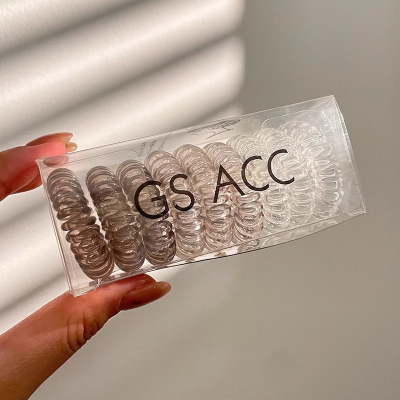 Coreano inns color gelatina alta sensación línea telefónica anillo de cabello de alta altura correa elástica anillo de cabello de cabello de cabeza adornos de cabello