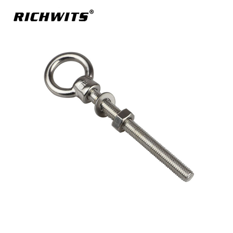 Stainless Steel Jis1169 Welded Lifting Ring Screw Lifting Ring Bolt Lifting Ring Marine Extended Threaded Rod Marine Use