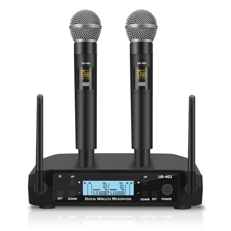 屋外ステージ ktv カラオケマイクカラオケワイヤレスマイクホーム fm 1 対 2 UR-402|undefined