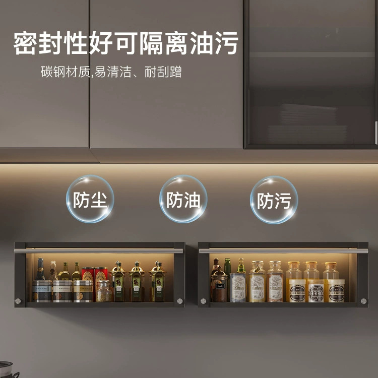 厨房调料置物架壁挂式加厚柜门吊柜家用调味品储物免打孔收纳橱柜