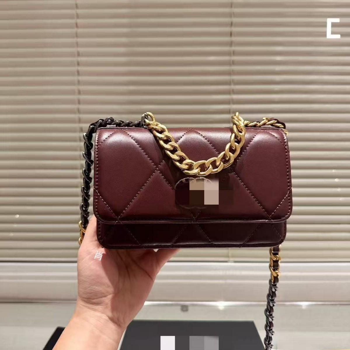 2025新款/原厂皮/羊皮/23p 19woc发财包单肩斜挎腋下包小香