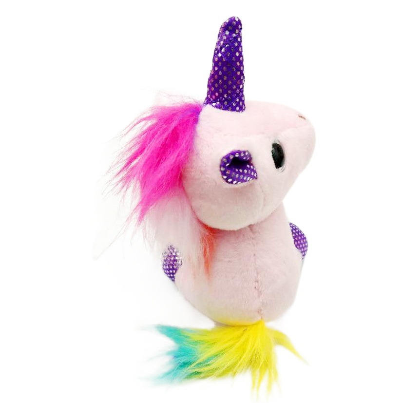 Nueva felpa Snap anillo muñeca de la muñeca de peluche de juguete unicornio lindo divertido regalo de cumpleaños pulsera Snap