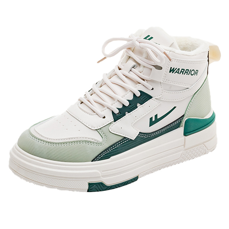 Zapatos de skate cómodos con suela gruesa de color de retroceso simple y alto, nuevos zapatos de primavera de estilo único, todos los días, zapatos de mujer de estilo universitario.