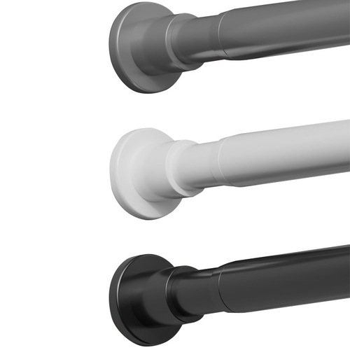 Reversible telescopic rod clothes rack wardrobe hanger stainless steel hanging rod bathroom curtain rod door curtain curtain support rod