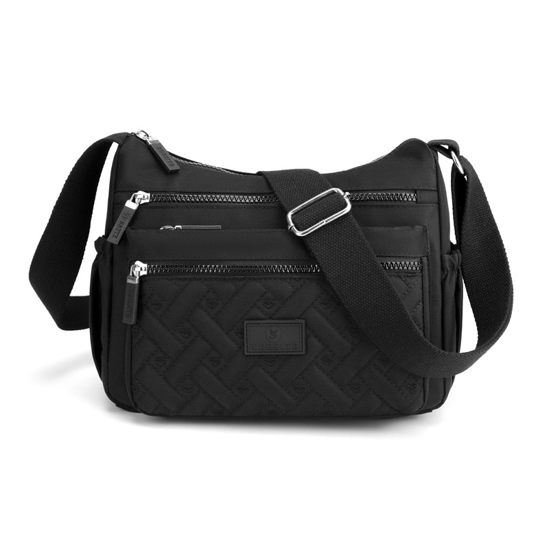 Borsa a tracolla in tessuto di nylon di grande capacità per borsa madre versatile da ricamo casual da donna con scomparti multipli, borsa a tracolla in tela_voghion.com