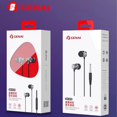歌奈3.5インターフェースの携帯電話のイヤホンの金属線は耳式の重低音のステレオの音楽の通用する携帯電話に入ります。