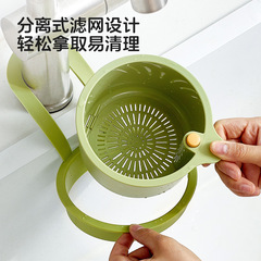 キッチンシンク排水バスケット家庭用パンチフリー生ごみスープご飯フィルター詰まり防止シンクプッシュ式ハンギングバスケット収納ラック