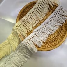 现货6cm宽棉流苏花边 围巾桌布地毯窗帘装饰diy配饰服装辅料排须