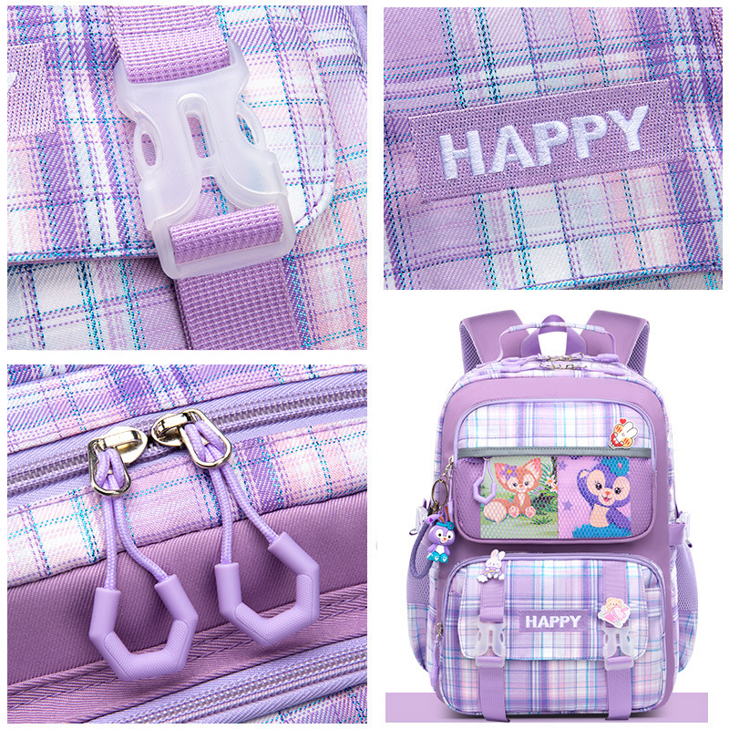 Bolso de la escuela transfronteriza niñas 1-3-6 grado mochila escolar de dibujos animados niñas niños Escuela Primaria mochila