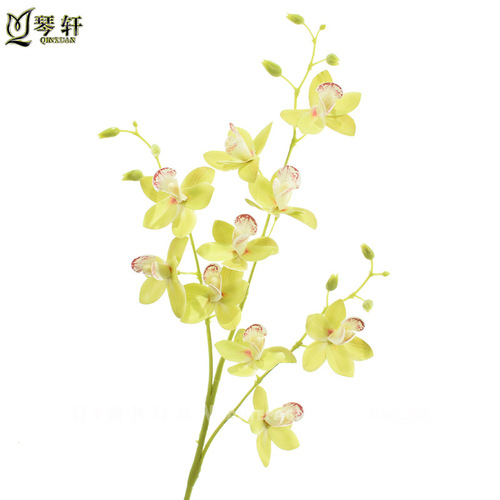 High-end artificial flowers, orchids, wedding decoration, bridal bouquet, home living room decor, fake flowers, magnolia, Phalaenopsis, artificial flowers
