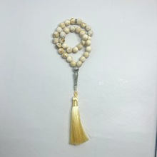 跨境新品仿玉石穆斯林手持念珠 10mm树脂穆斯林流苏念珠