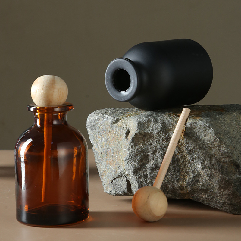 INS de moda botella de aromaterapia botella de fragancia volátil de vidrio fragancia de ratán sin fuego botella vacía de vientre grande SY219