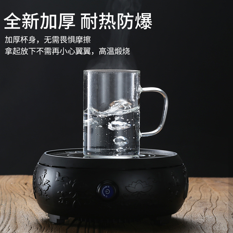 Gaopeng シリコーンガラスティーカップフィルター家庭用飲料カップ茶水分離カップオフィス香り茶ティーカップポータブル|undefined