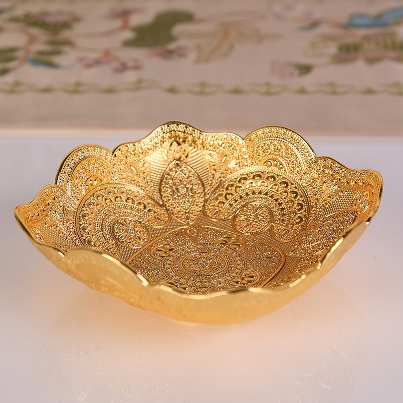 Peacock Pattern Turkey Fruit Plate Small Home Decorations Living Room Creative European Style Luxury Candy Fruit Plate