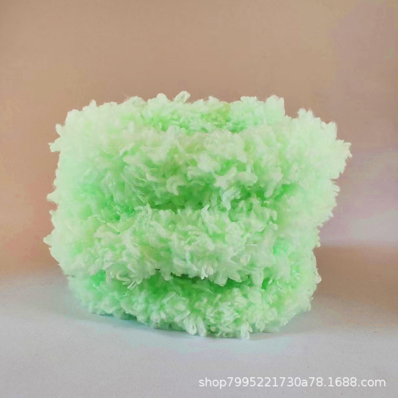 Palo de torsión de terciopelo de coral 15mm Puppy Paquete de material de bricolaje de cifrado súper grueso