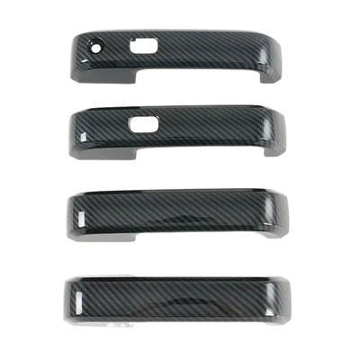 Tank Caps, Door Handles, Front – Other Automotive Exterior Supplies - abs-carbon-fiber-pattern-smart-handle-four-doors