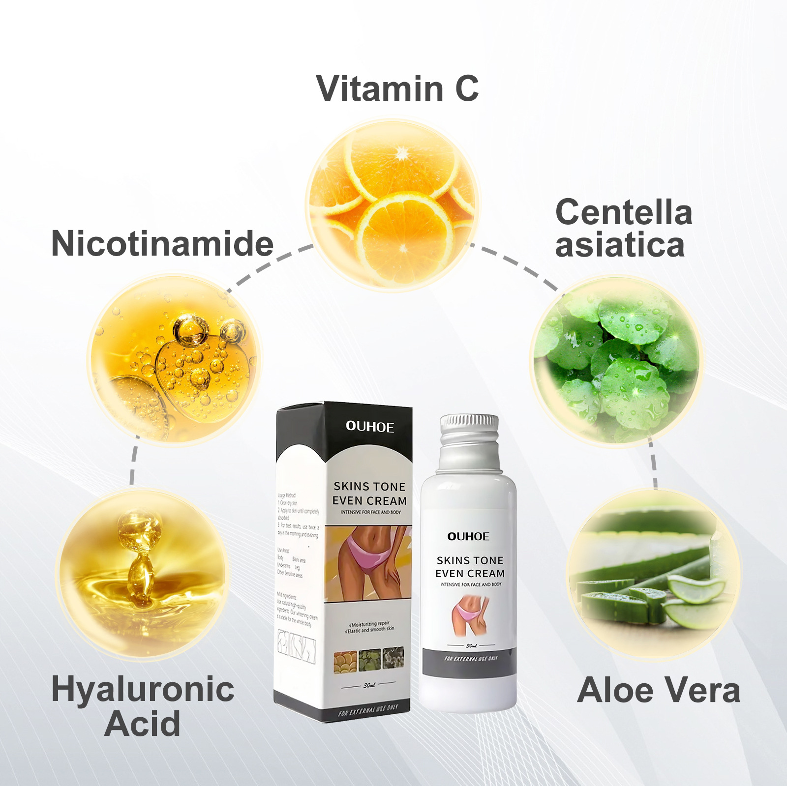 Crème éclaircissante pour teint des aisselles et des coudes_voghion.com