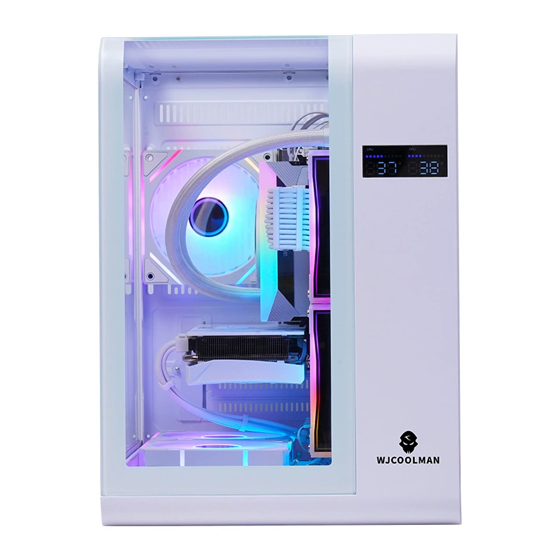 玩嘉 Ask the Tian MINI panoramic sea view room, computer machine box curved glass liquid crystal number 240 water cooling