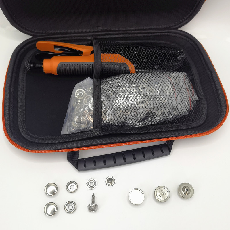 305 piezas de acero inoxidable tornillo grande blanco hebilla traje grande alicates herramienta kit de instalación función punzón