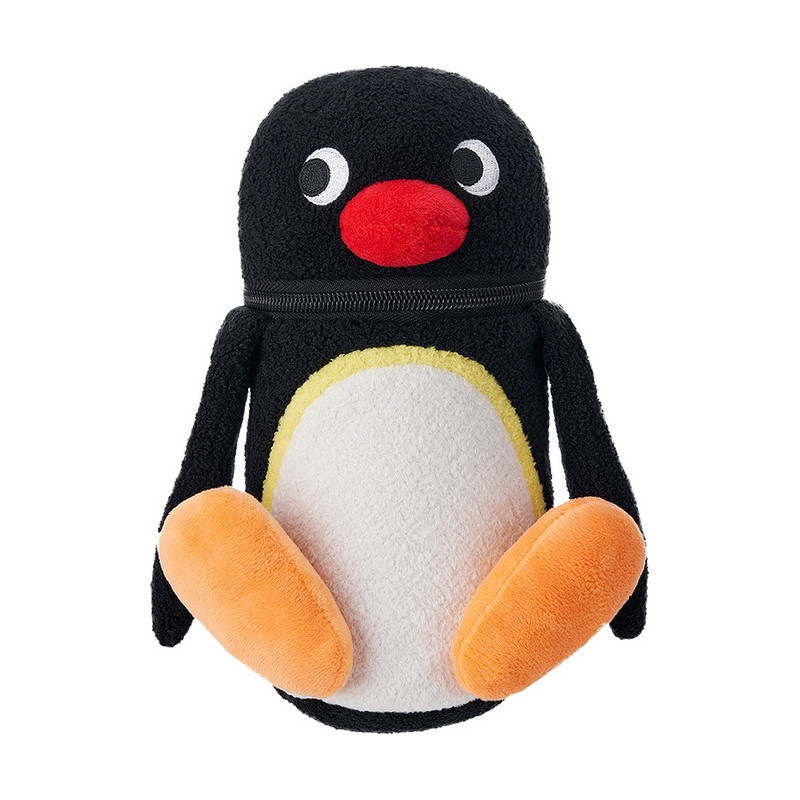 跨境新款  Pouch Pingu Plush 企鹅家族毛绒玩具公仔 动漫玩偶