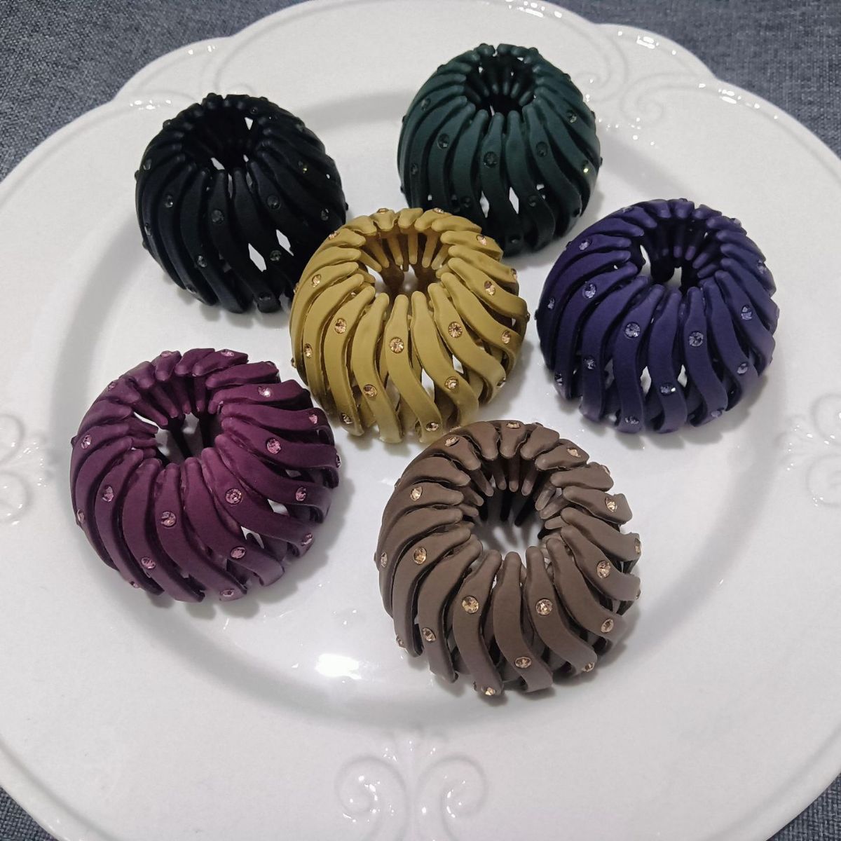 網紅秋冬款鳥巢盤發器懶人發圈丸子頭扎高馬尾髮夾網紅固定發卡伸