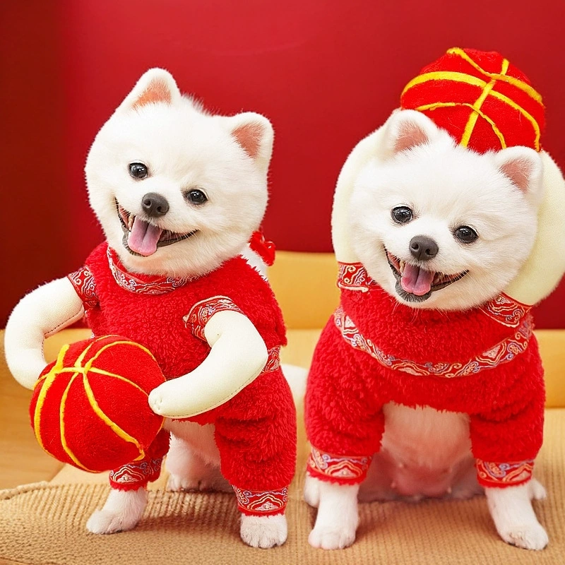 Новогодние фонари праздничные домашние собаки кошки осенние и зимние собаки одежда кошки костюмы забавные