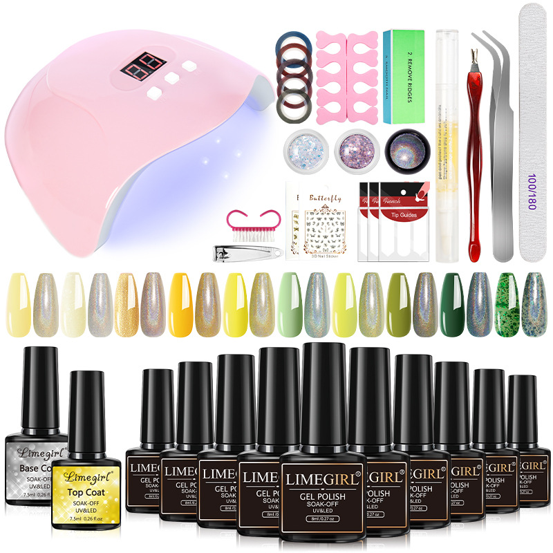 10 Unids Esmalte de Uñas traje de pegamento herramientas de uñas conjunto completo X5 X3 lámpara de sellado capa de pegamento inferior conjunto completo transfronterizo exclusivo para en stock