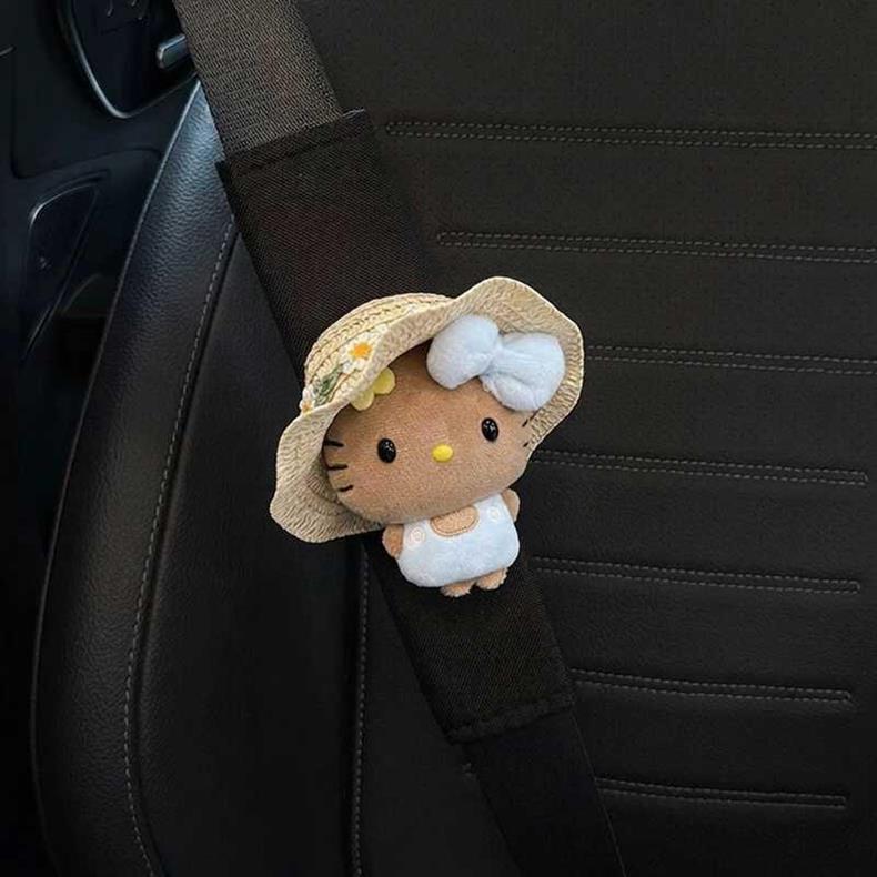 Car Seat Belt Shoulder Pads for Women, Cute and Soft, Anti-Neck Strangulation, Couple's Car Protection and Decorative Covers