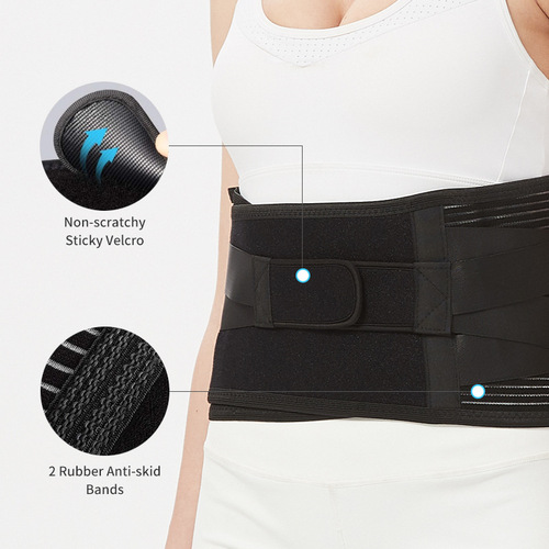 Sports men and women elastic mesh steel plate waist belt fitness elastic breathable mesh waist belt instant delivery
