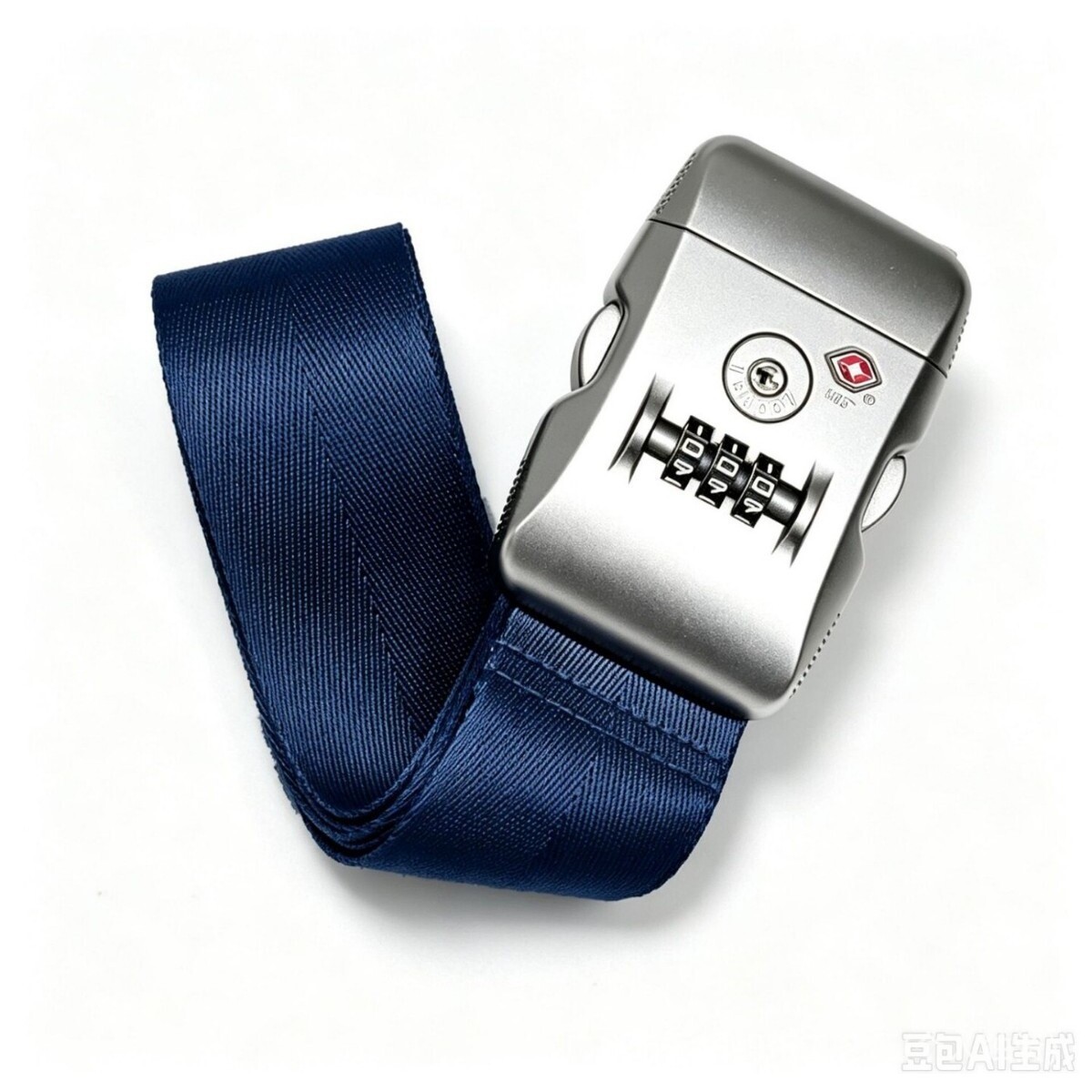TSA code lock luggage strap, colorful nylon shipping strap, suitcase fastening strap, adjustable buckle style