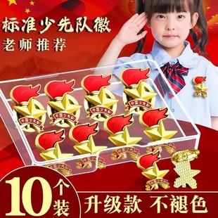 Young Pioneers Team Emblem Standard Style Safety Pin Style School Emblem New Type Primary School Students Special Magnetic Buckle Badge